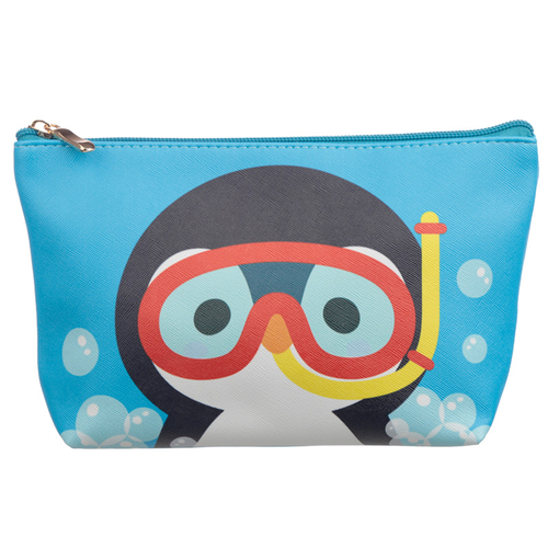 Medium PVC Make Up Toiletry Wash Bag - Cutiemals Penguin