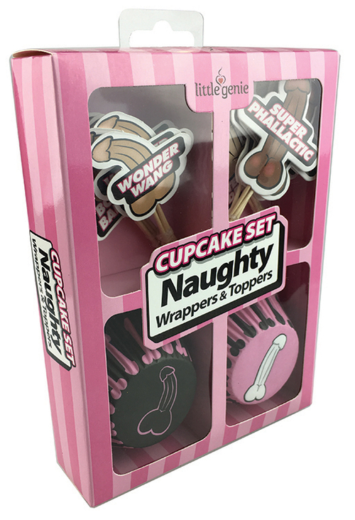 Cupcake Set - Naughty Wrappers & Toppers