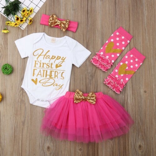 Newborn Father's Day Clothes Baby Girl Sets Cute