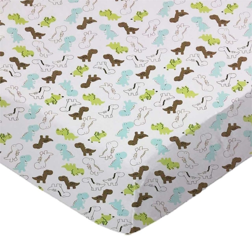 SheetWorld Fitted Cradle Sheet - 100% Cotton Jersey - Baby Dinosaurs,