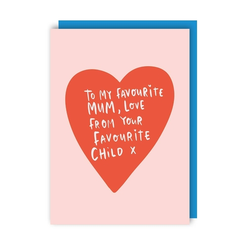 Fave Child Funny Mother's Day Card (Pack of 6)