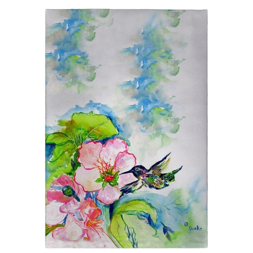 Betsy Drake GT437 Bird & Hibiscus Guest Towel - 20 x 20 in.