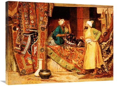 Global Gallery GCS-267528-36-142 36 in. Carpet Seller Art Print - Jean