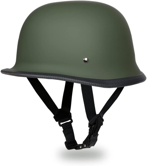 KAELAN German Retro Style Half Helmet Motorsports Helmet Green