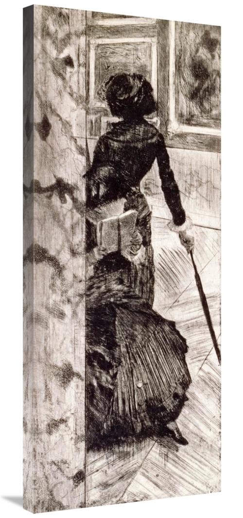 Global Gallery GCS-266199-40-142 40 in. Mary Cassatt at the Louvre Art