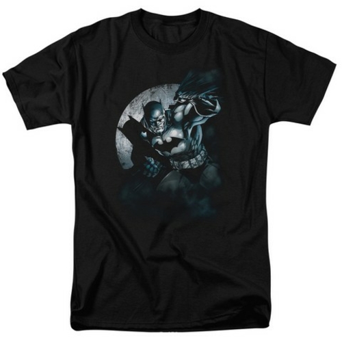 Trevco Batman-Batman Spotlight - Short Sleeve Adult 18-1 Tee - Black- 