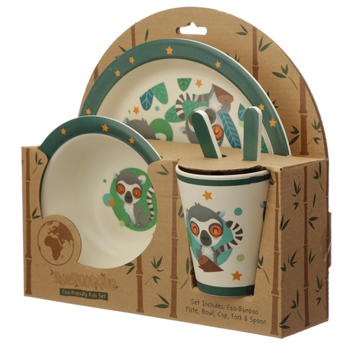 Bamboo Composite Lemur Mob Reusable Kids Dinner Set