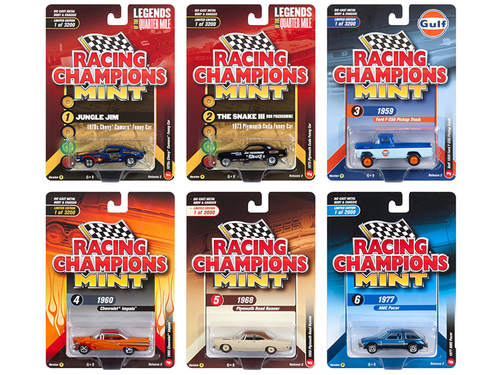 2018 Mint Release 2 Set B of 6 Cars 1/64 Diecast Models by Racing
