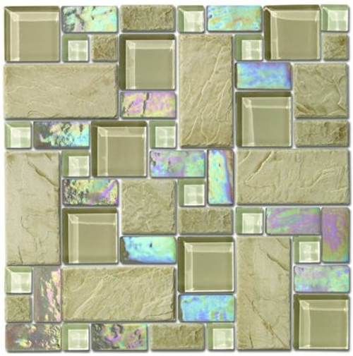 S0001 Alps Glass Mosaic Tile - Berna