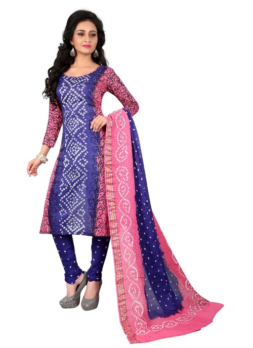 Generic Women's Satin Cotton Salwar Material