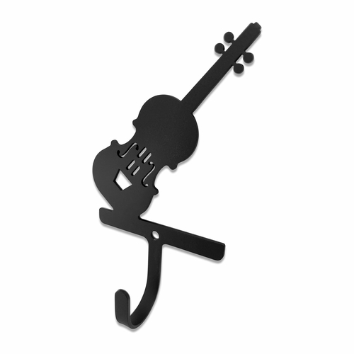 Wrought Iron Violin Wall Hook Decorative Small