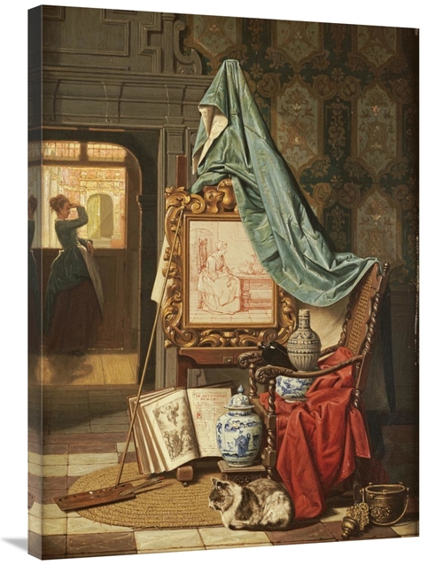 36 in. An Artists Studio Art Print - Charles Josef Grips