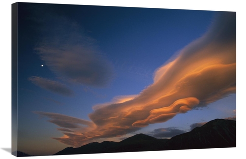 Global Gallery GCS-453486-2436-142 24 x 36 in. Wind Cloud Over Ben Oha
