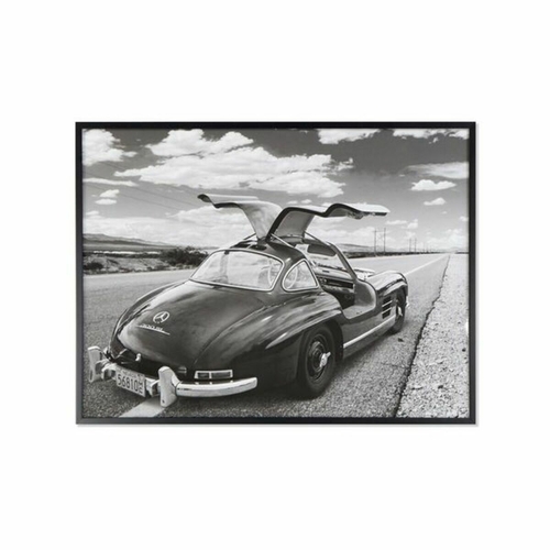 Painting DKD Home Decor Framed Car Grey MDF Wood (113 x 3 x 85 cm)