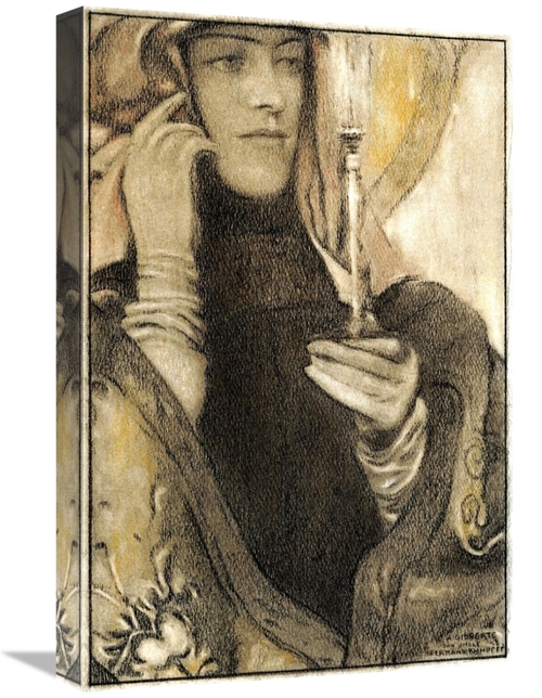 22 in. Incense Art Print - Fernand Khnopff