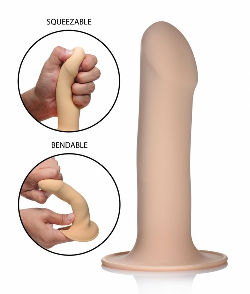 Squeezable Phallic Dildo - Light