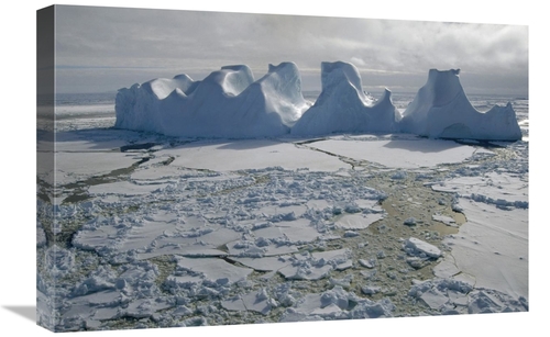 Global Gallery GCS-451332-1624-142 16 x 24 in. Water Worn Iceberg in S