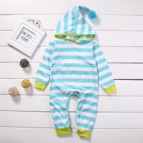 Fashion Newborn Baby Boy Girl Cotton Striped