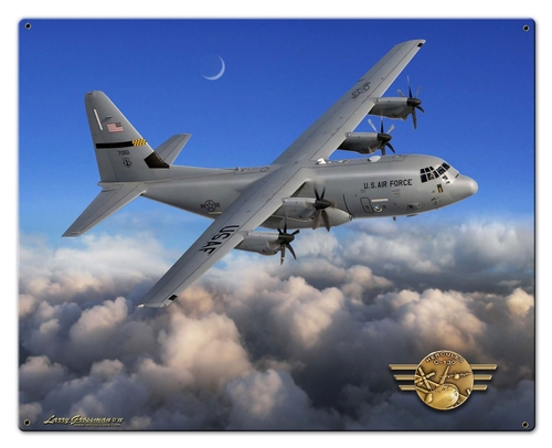 30 x 24 in. C-130 Hercules Custom Shape Sign