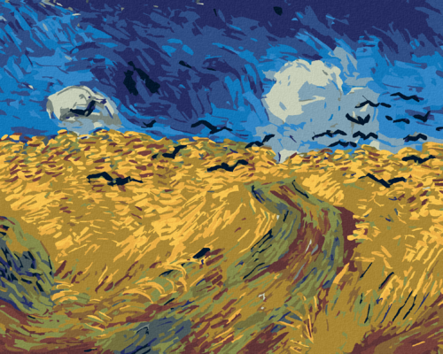 Paint by Numbers - Wheatfield with Crows (VINCENT VAN GOGH)