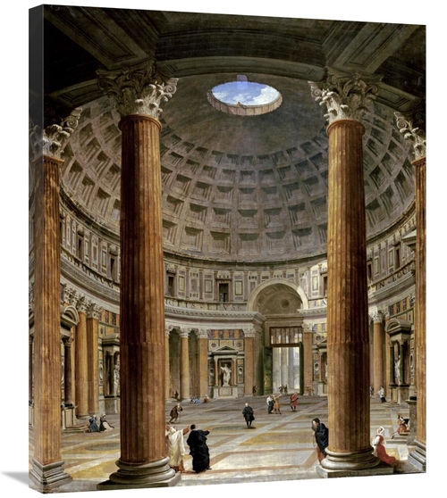 Global Gallery GCS-266979-30-142 30 in. The Interior of the Pantheon&#
