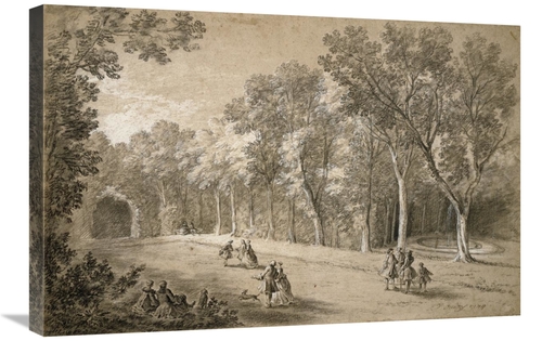 Global Gallery GCS-453912-2030-142 20 x 30 in. Park Scene Art Print - 