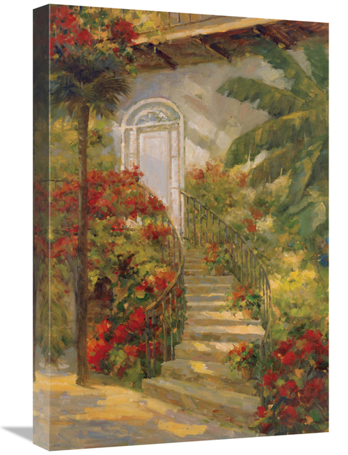 Global Gallery GCS-127075-1624-142 16 x 24 in. Bougainvillea Entry Art