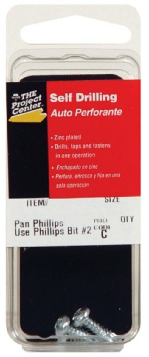 Hillman 7875 10 x 1 in. Phillips Pan Head Self Drilling Screw- pack of