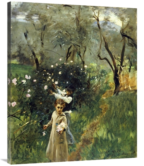 Global Gallery GCS-268505-40-142 40 in. Gathering Flowers at Twilight 