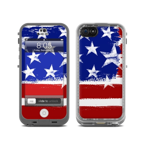DecalGirl LCN5-STARSSTRIPES Lifeproof iPhone 5 Nuud Skin - Stars + Str