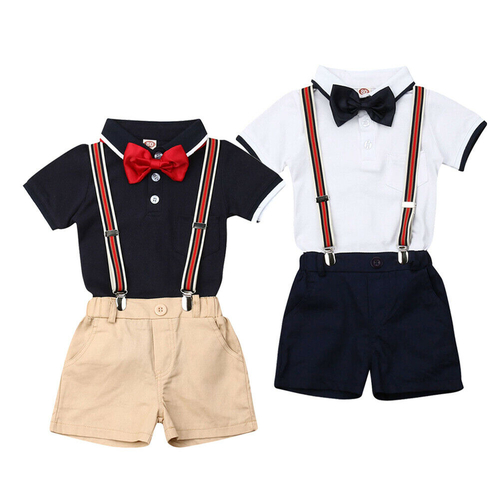 2019 New Summer Gentleman Kids Boys Clothes Sets