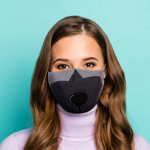 Cutiemals Dog Reusable Face Covering - Large