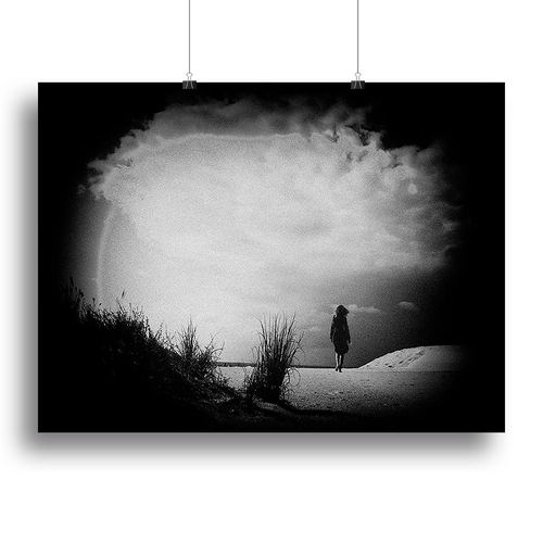 Girl On The Beach Canvas Print or Poster