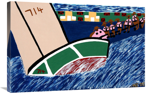 Global Gallery GCS-479454-2436-142 24 x 36 in. Long Island Regatta Art