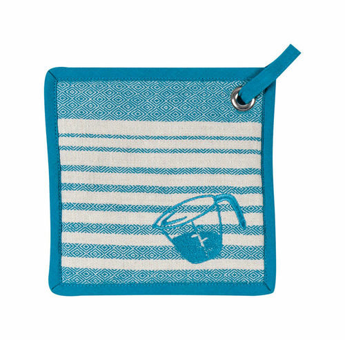 Kay Dee 6661854 Teal Cotton Pot Holder - Pack of 6