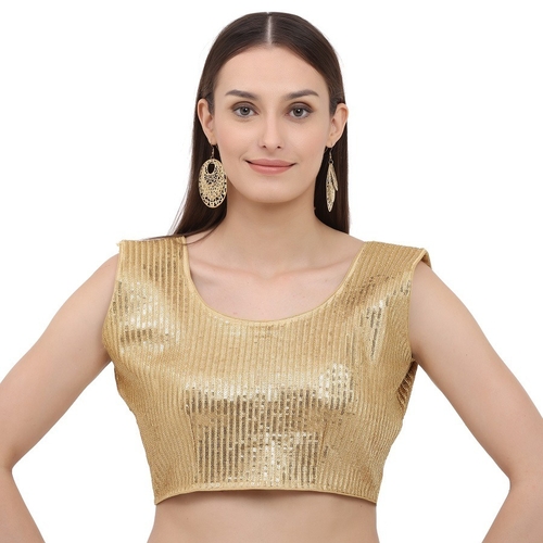 Solid Crop Top For Women And Girls Golden