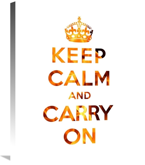 Global Gallery GCS-371971-2228-142 22 x 28 in. Keep Calm & Carry on - 