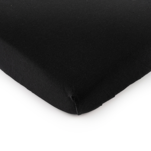 SheetWorld Fitted Bassinet Sheet - 100% Cotton Jersey - Solid Black,