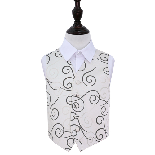 Scroll Waistcoat - Boys - Black, 30'