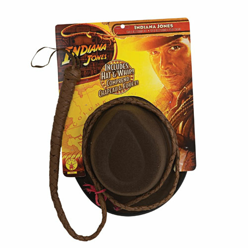 Rubies Costume Co 33152 Indiana Jones Indiana Hat and Whip Set Adult S