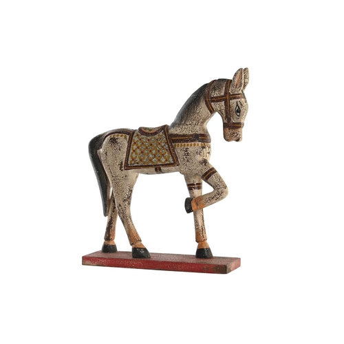 Decorative Figure DKD Home Decor Horse Iron Mango wood (35 x 10 x 42