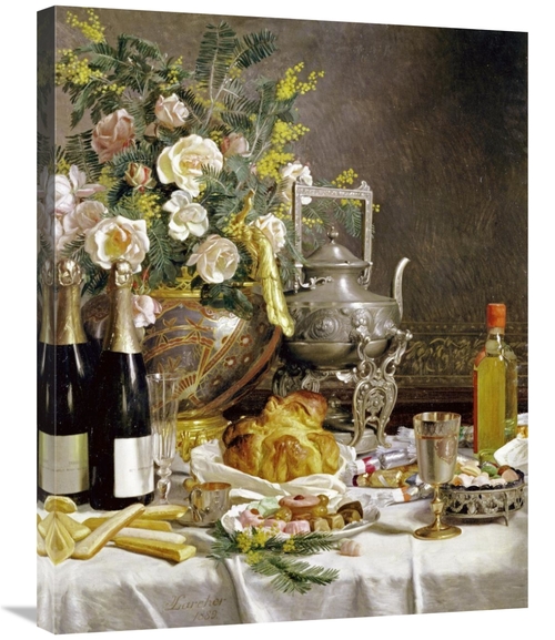 Global Gallery GCS-268220-30-142 30 in. Bottles of Champagne Bread Bis