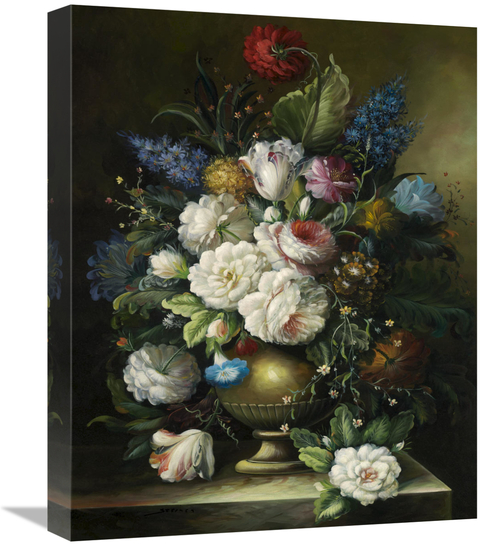 Global Gallery GCS-132537-1620-142 16 x 20 in. Ornamental Bouquet Art 