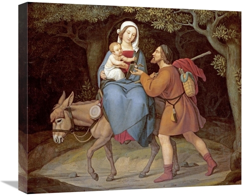 Global Gallery GCS-268642-22-142 22 in. The Flight into Egypt Art Prin