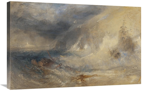 24 x 36 in. Long Ships Lighthouse, Lands End Art Print - Joseph Ma