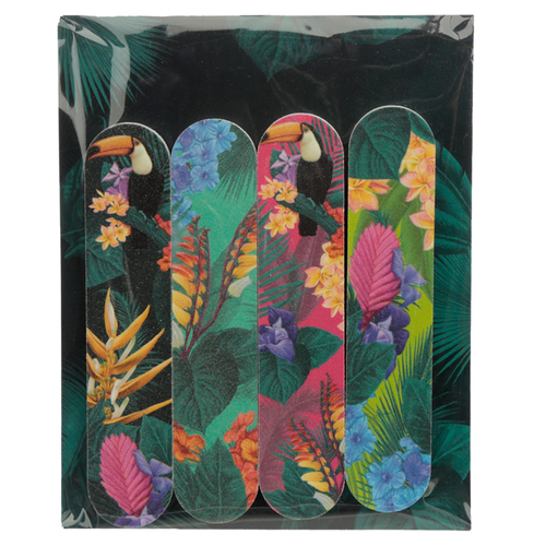 Fun Nail File Set of 4 - Toucan Party