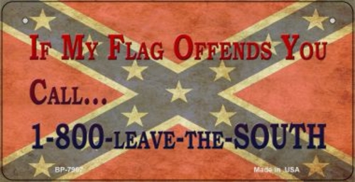 Smart Blonde BP-7967 3 x 6 in. Leave The South Novelty Metal Bicycle P