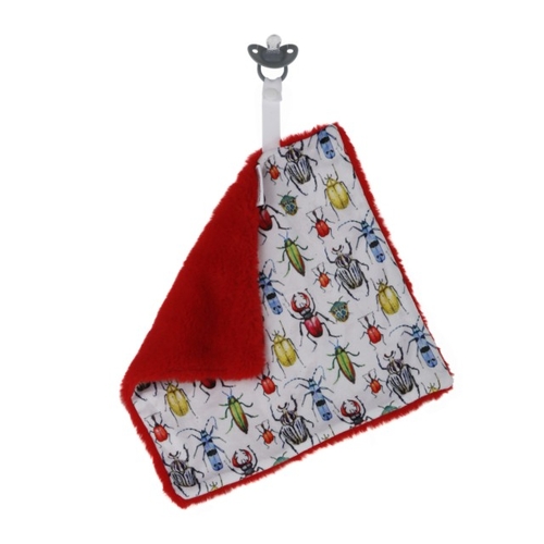 You are Bugging Me - Doodalou Minky and Faux Fur Pacifier Blanket
