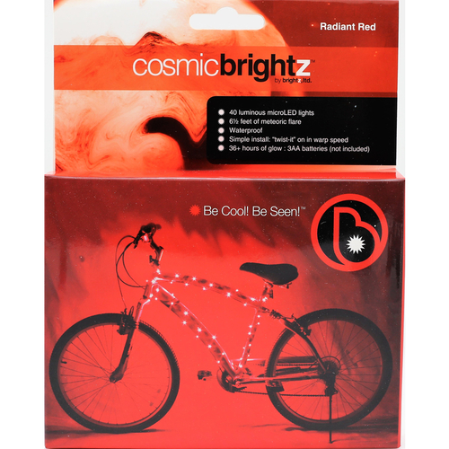 Brightz 9700329 Cosmicbrightz Bike Frame LED Light Kit  Red