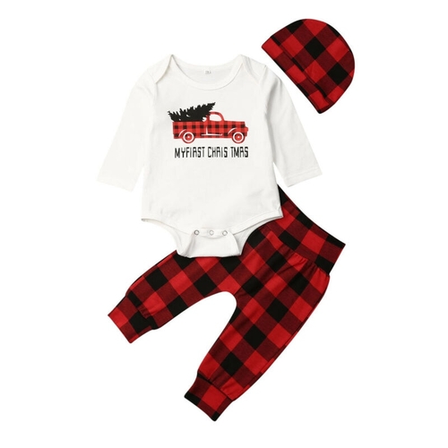 My 1st Christmas Kids Clothes Sets Newborn Infant